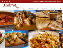 Tablet Screenshot of eatatshalimar.com